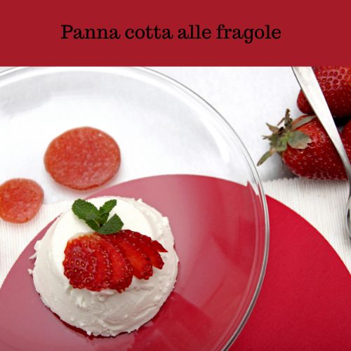 Panna cotta alle fragole