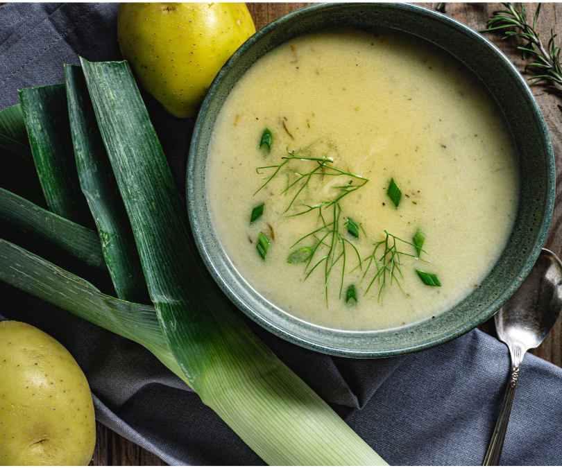 Kartoffel-porre suppe